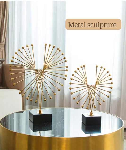 Executive Metal abstract spiked Sculpture | - Elegant Households KE