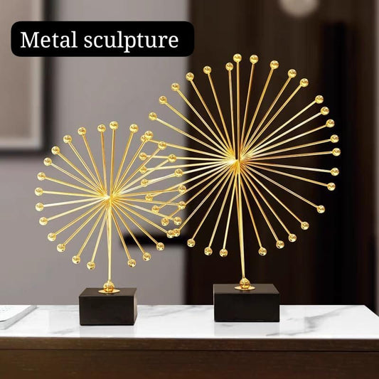 Executive Metal abstract spiked Sculpture | - Elegant Households KE