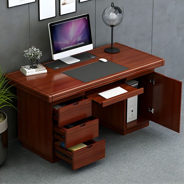 Office Desk Kenya - Modern Wooden Executive Desk with Drawers & Storage