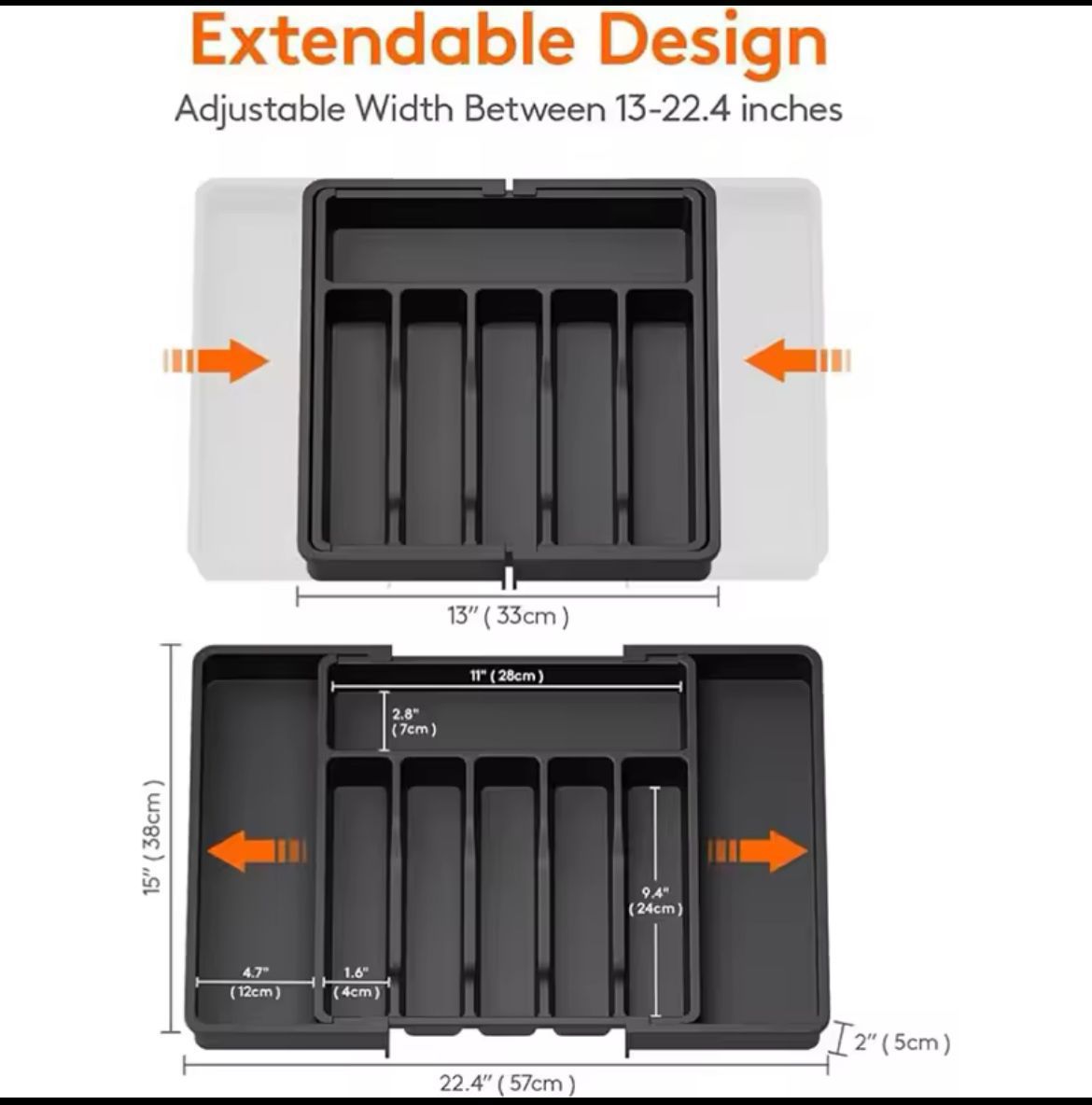 Expandable Cutlery Drawer organizer | - Elegant Households KE