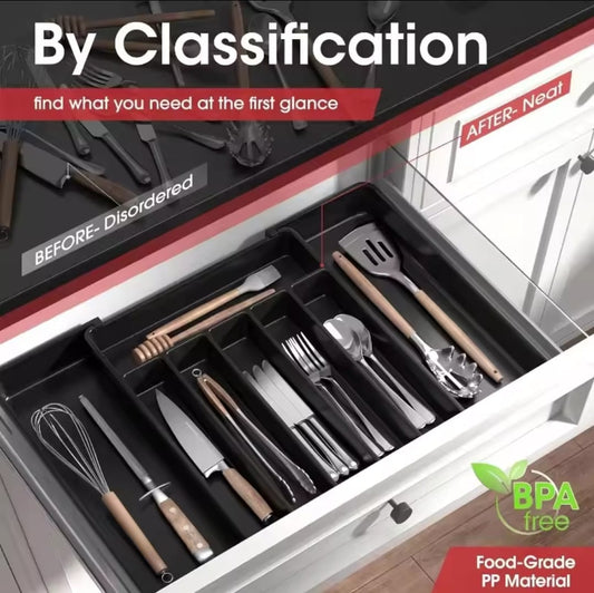 Expandable Cutlery Drawer organizer | - Elegant Households KE