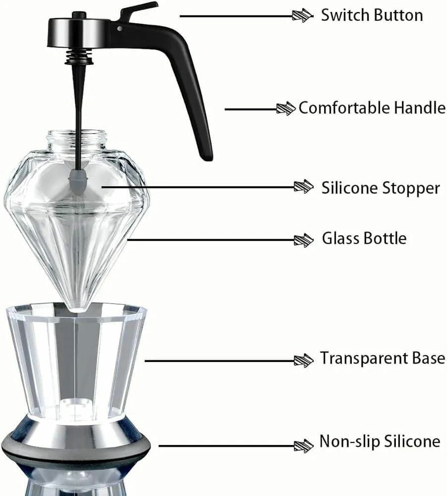 Exquisite diamond honey dispenser/oil oil dispenser  | - Elegant Households KE