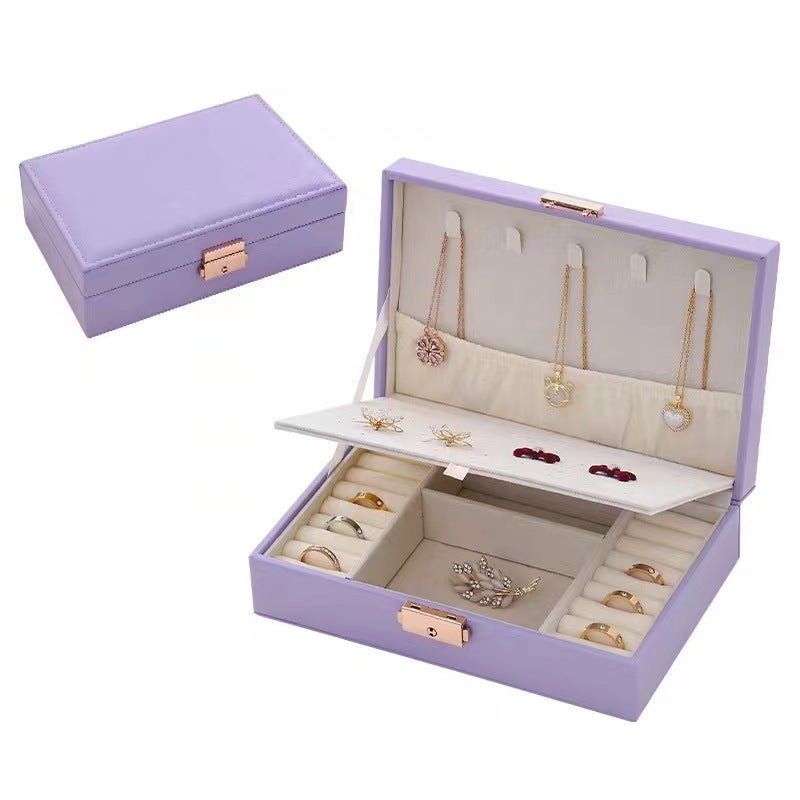 Exquisite Large Capacity Travel Jewelry Bag / double layer Jewelry Organizer | - Elegant Households KE