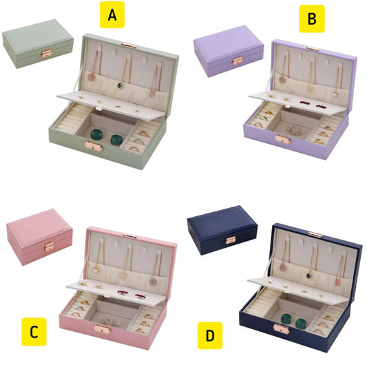 Exquisite Large Capacity Travel Jewelry Bag / double layer Jewelry Organizer | - Elegant Households KE