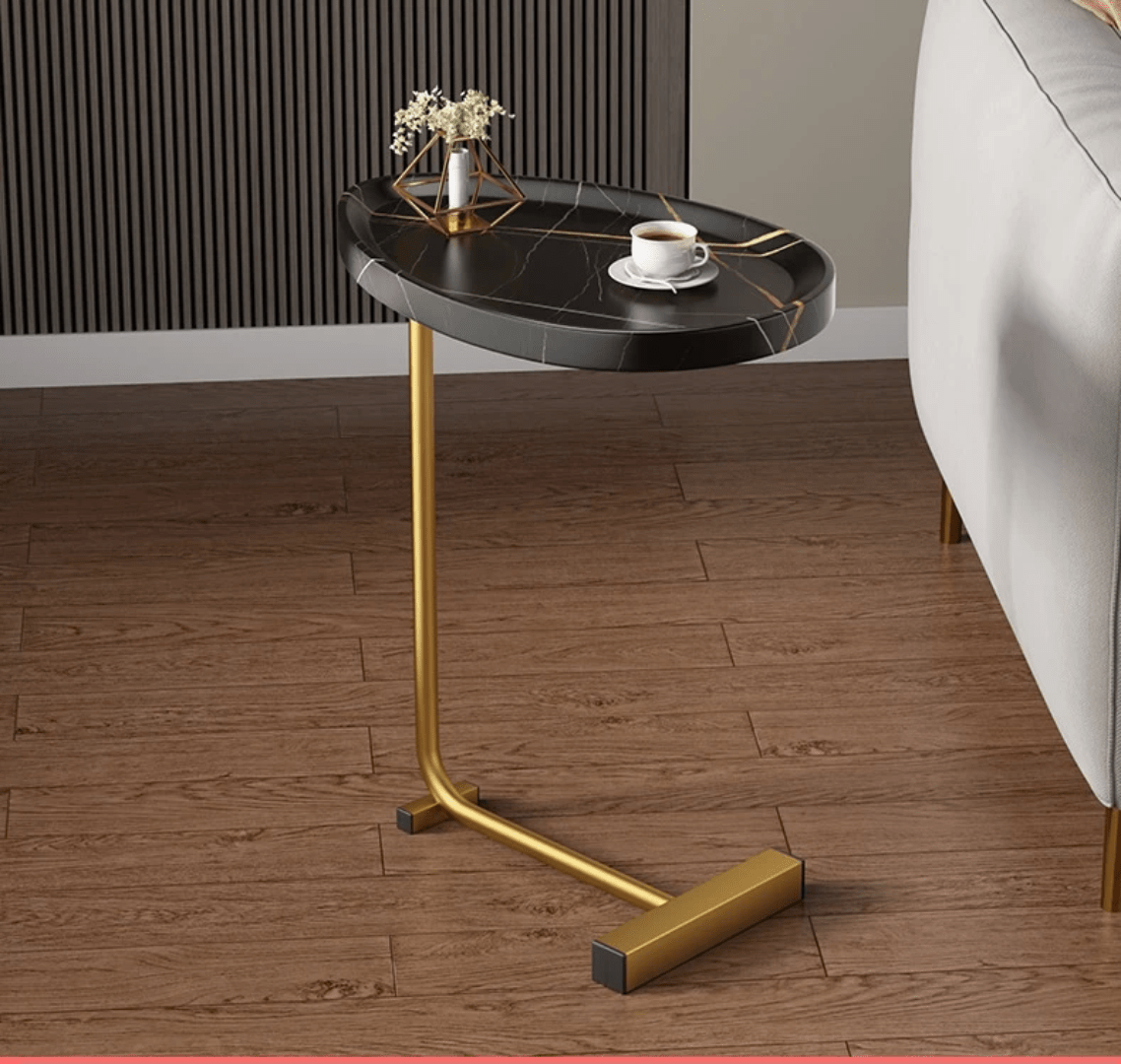 Exquisite Oval Side Table – High - Quality Modern Home Furniture | - Elegant Households KE