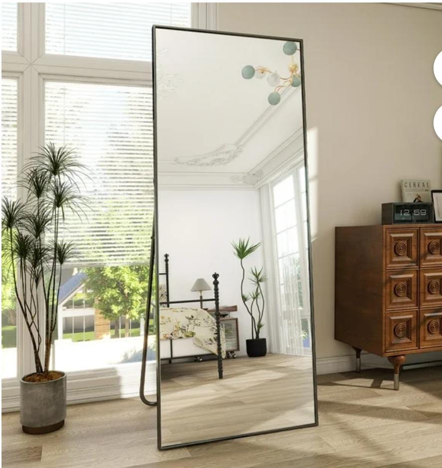 Extra Large Full Length Floor Mirror | Modern Design | - Elegant Households KE