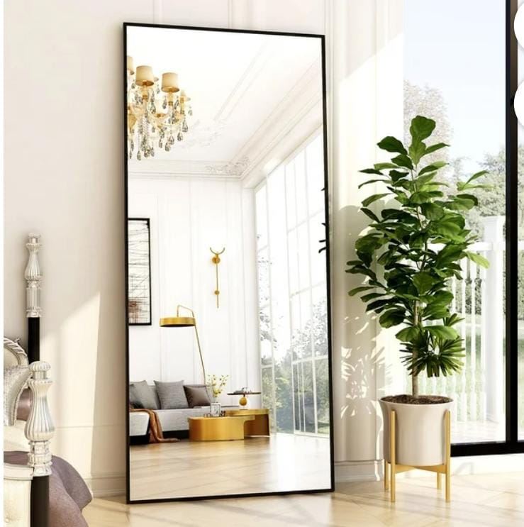 Extra Large Full Length Floor Mirror | Modern Design | - Elegant Households KE