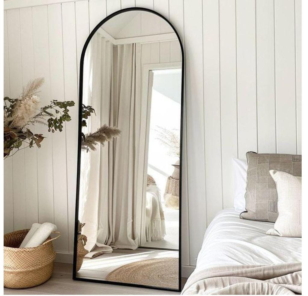 Extra Large Sleek Arched Full Length Mirror | - Elegant Households KE