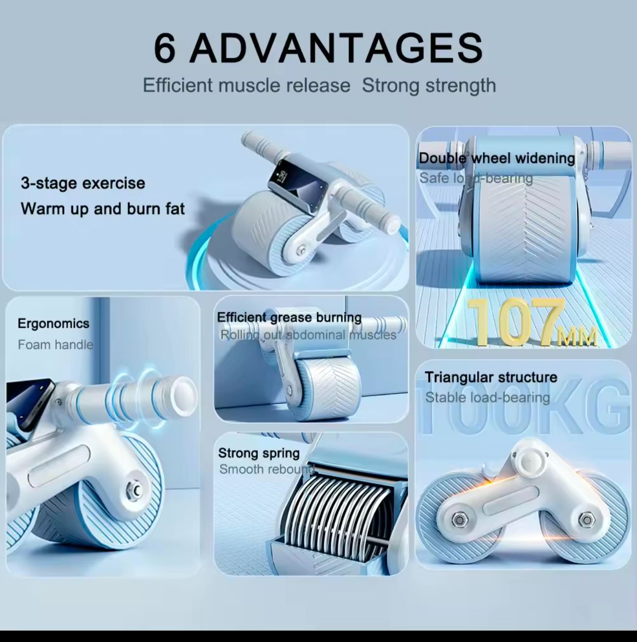 Fitness Ab Roller Coaster Wheel | - Elegant Households KE