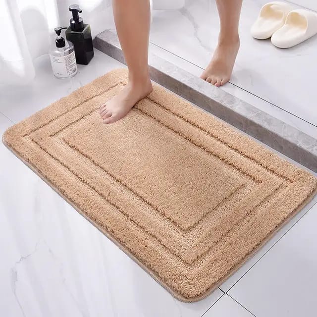 Flocking Bathroom Mats – Soft Non-Slip Shower Mat