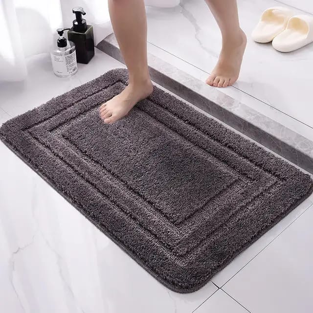 Flocking Bathroom Mats – Soft Non-Slip Shower Mat