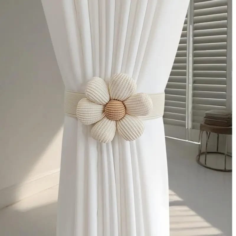 Flower Drapes CurtainTiebacks | - Elegant Households KE