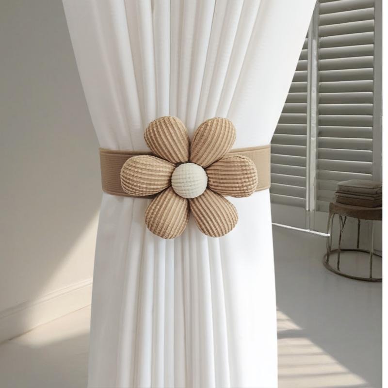 Flower Drapes CurtainTiebacks | - Elegant Households KE