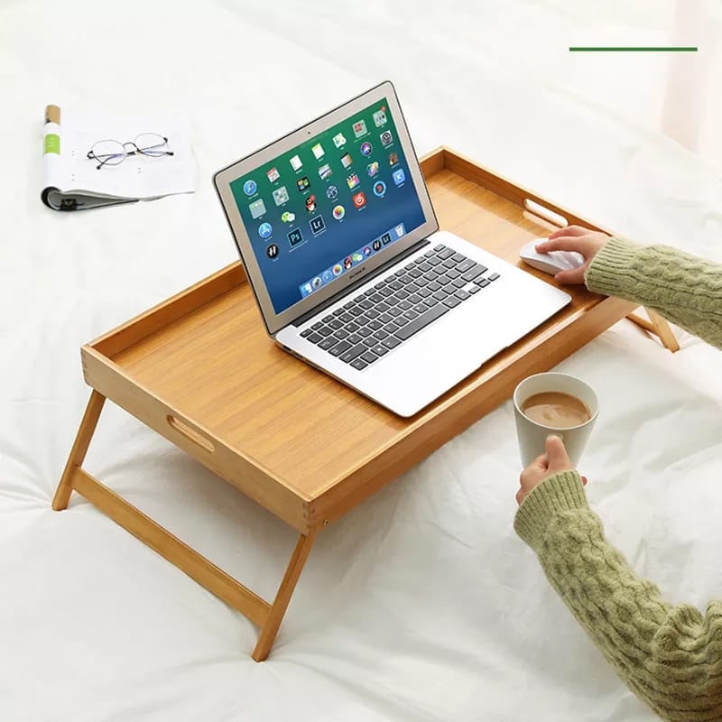 Foldable Bamboo Tray | - Elegant Households KE