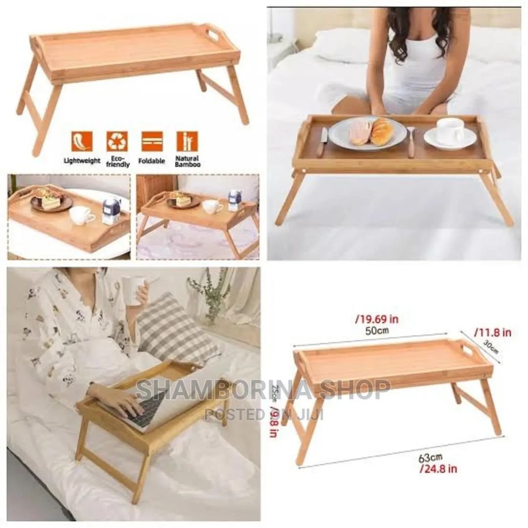 Foldable Bamboo Tray | - Elegant Households KE
