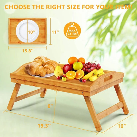 Foldable Bamboo Tray | - Elegant Households KE