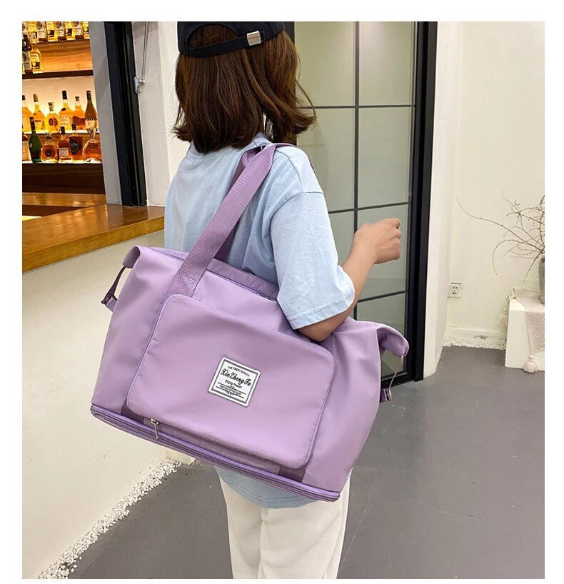 Foldable large capacity travel bag | - Elegant Households KE