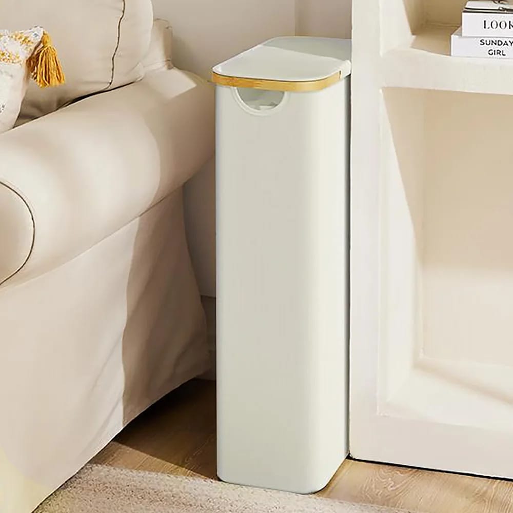 Foldable laundry basket with lid and inner cloth | - Elegant Households KE