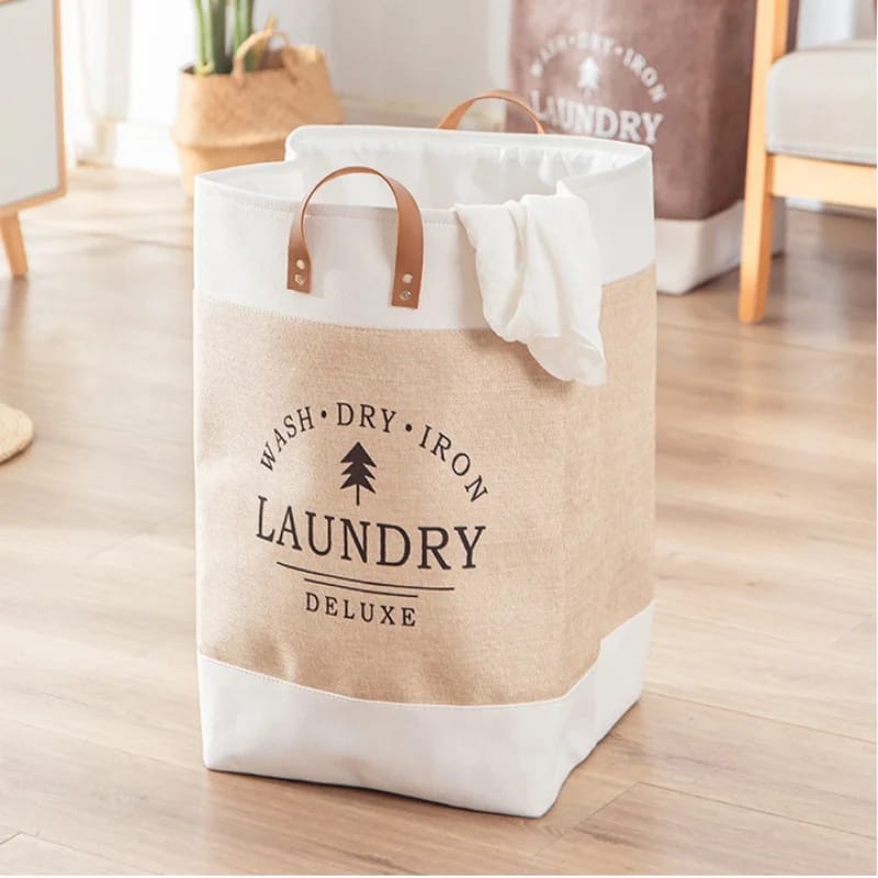 Foldable laundry deluxe basket | - Elegant Households KE