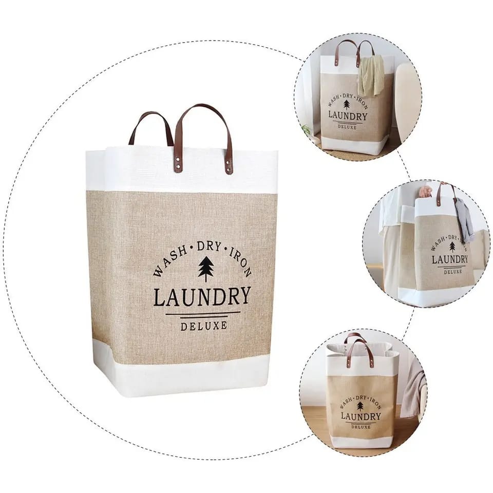 Foldable laundry deluxe basket | - Elegant Households KE