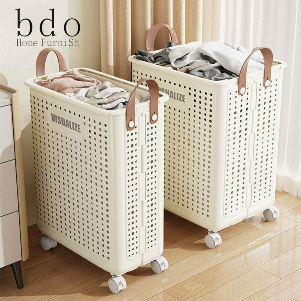 Foldable Multipurpose Hamper basket With Wheels | - Elegant Households KE
