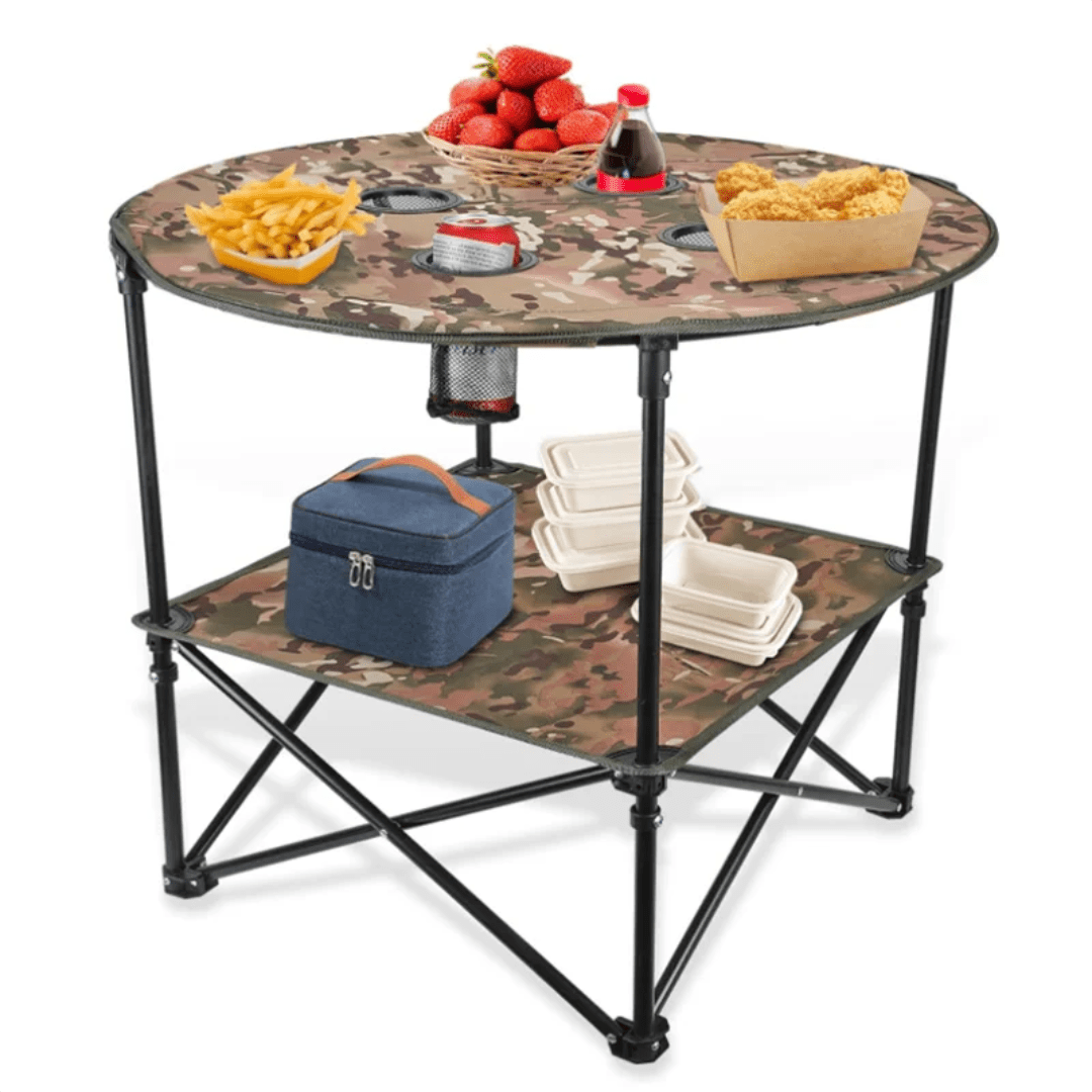Foldable Outdoor Camping Table with Carry Bag Portable Design | - Elegant Households KE
