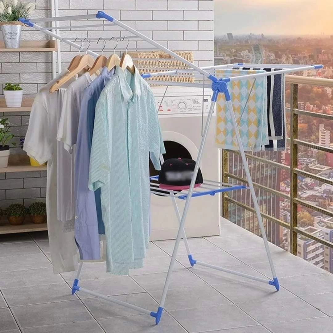 Foldable Portable Clothes Drying Rack (Plastic) | - Elegant Households KE