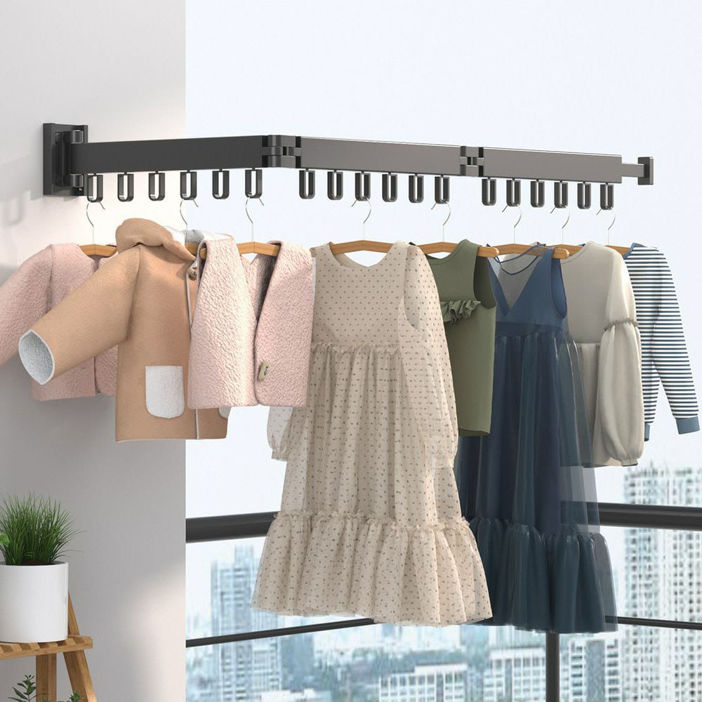 Foldable wall mounted Drying Rack Clothes | - Elegant Households KE