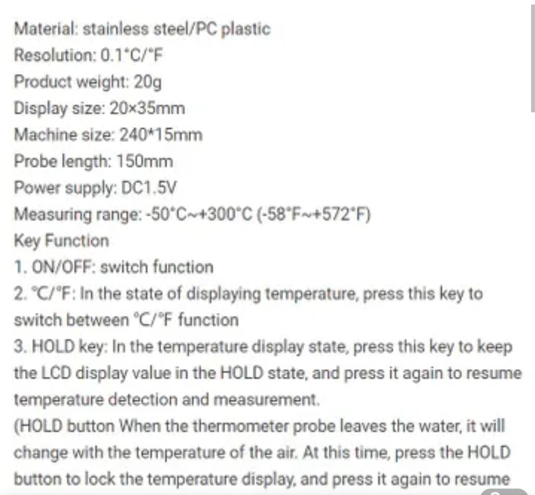 Food grade digital thermometer | - Elegant Households KE