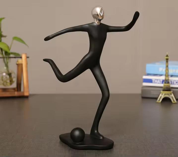 Football Sculpture Ceramic Decor piece | - Elegant Households KE
