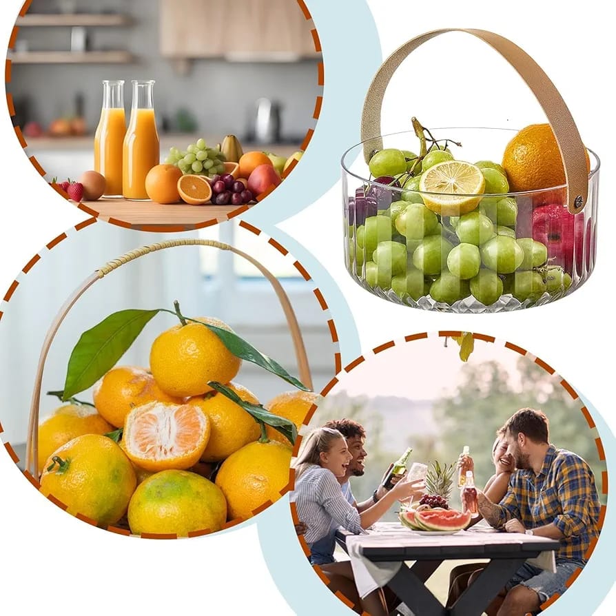 Fruit / multipurpose Basket with Handle | - Elegant Households KE
