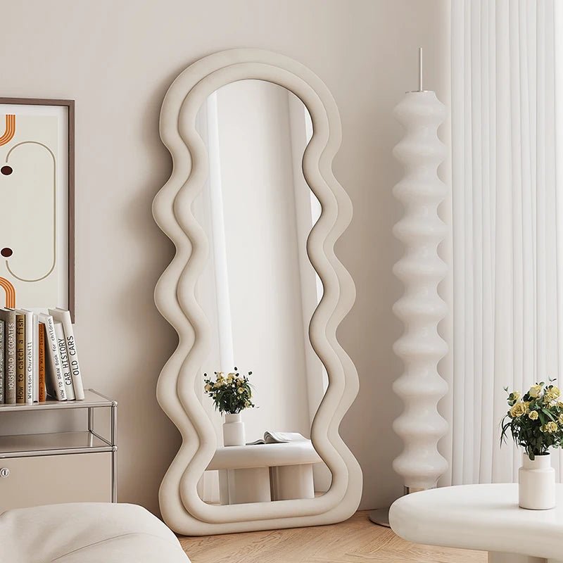 Full length Wave Floor Mirror | - Elegant Households KE