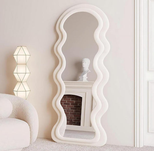 Full length Wave Floor Mirror | - Elegant Households KE