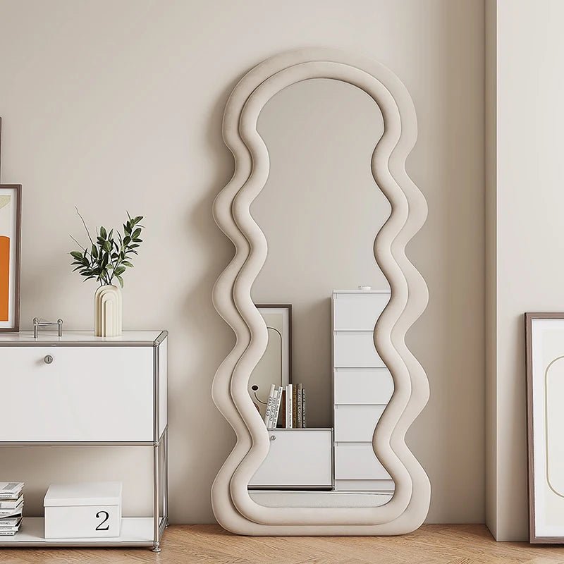 Full length Wave Floor Mirror | - Elegant Households KE