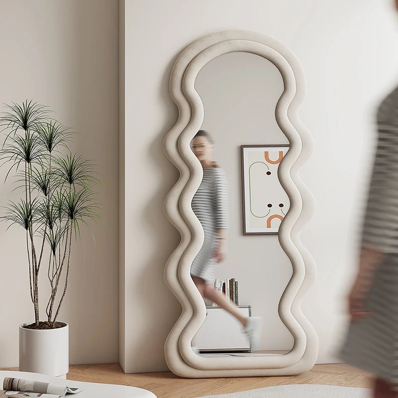 Full length Wave Floor Mirror | - Elegant Households KE