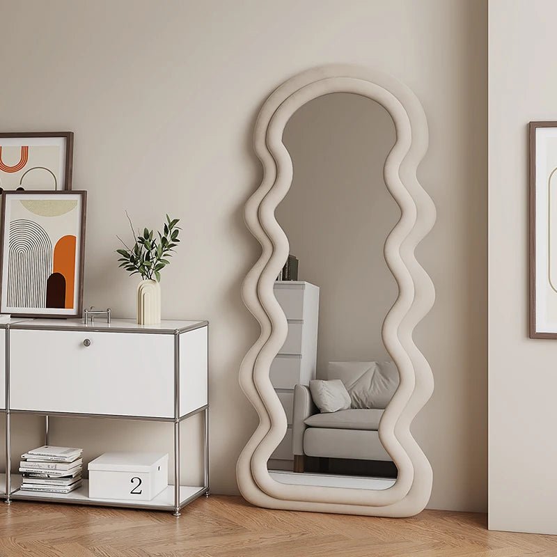 Full length Wave Floor Mirror | - Elegant Households KE