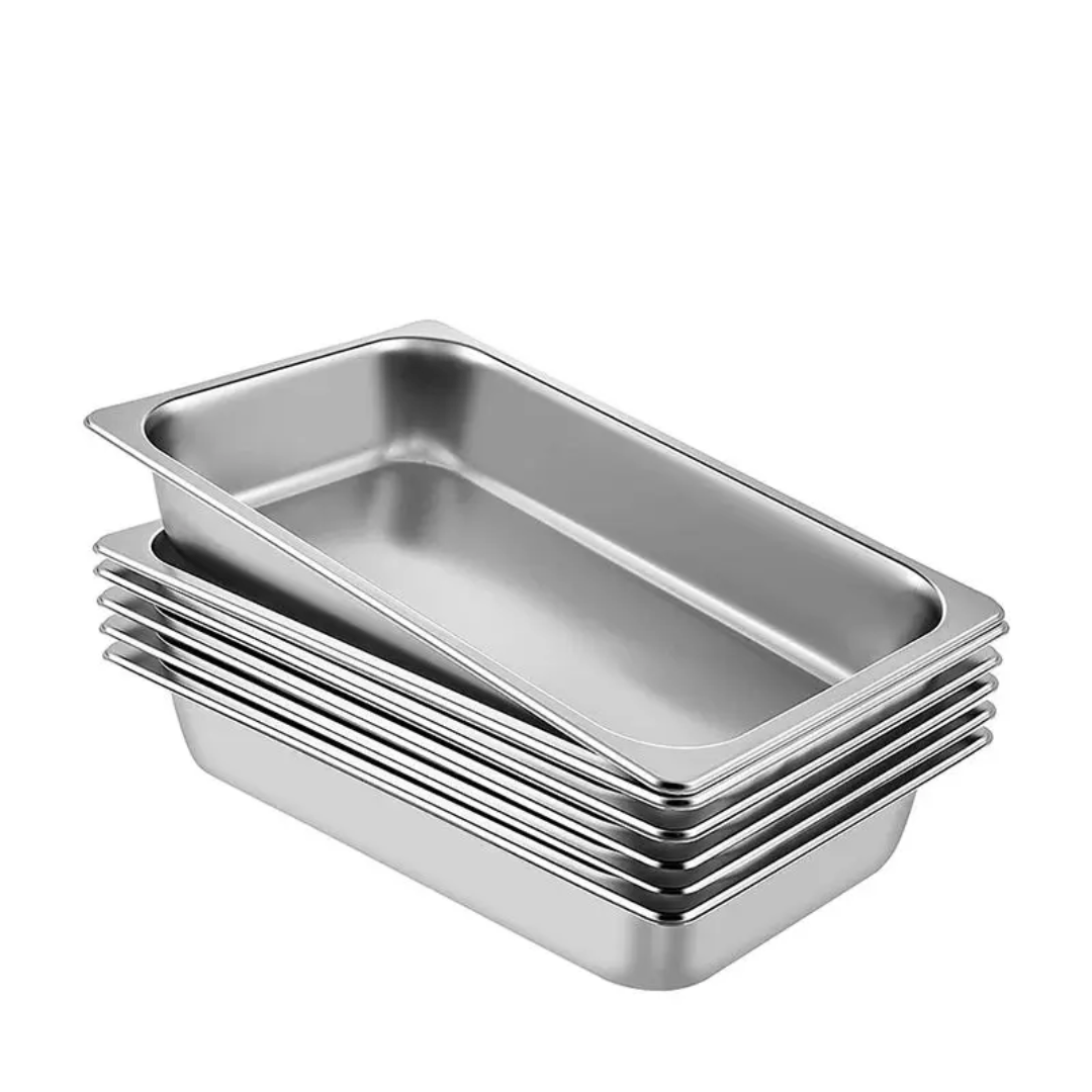 Full - Size Stainless Steel Chafing Dish Food Insert – 1/1 Catering Pan | - Elegant Households KE