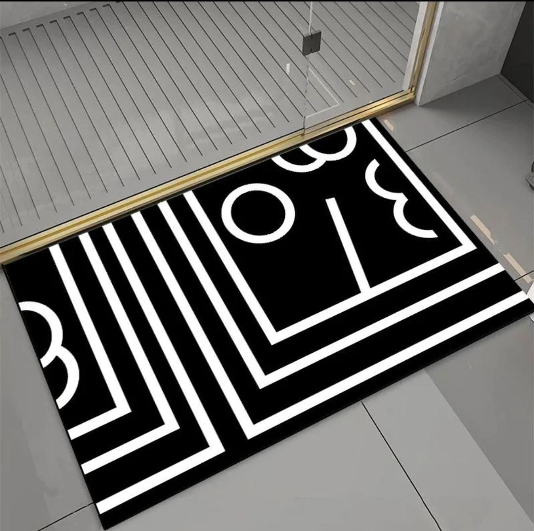 Geometric pattern door/bath mat | - Elegant Households KE