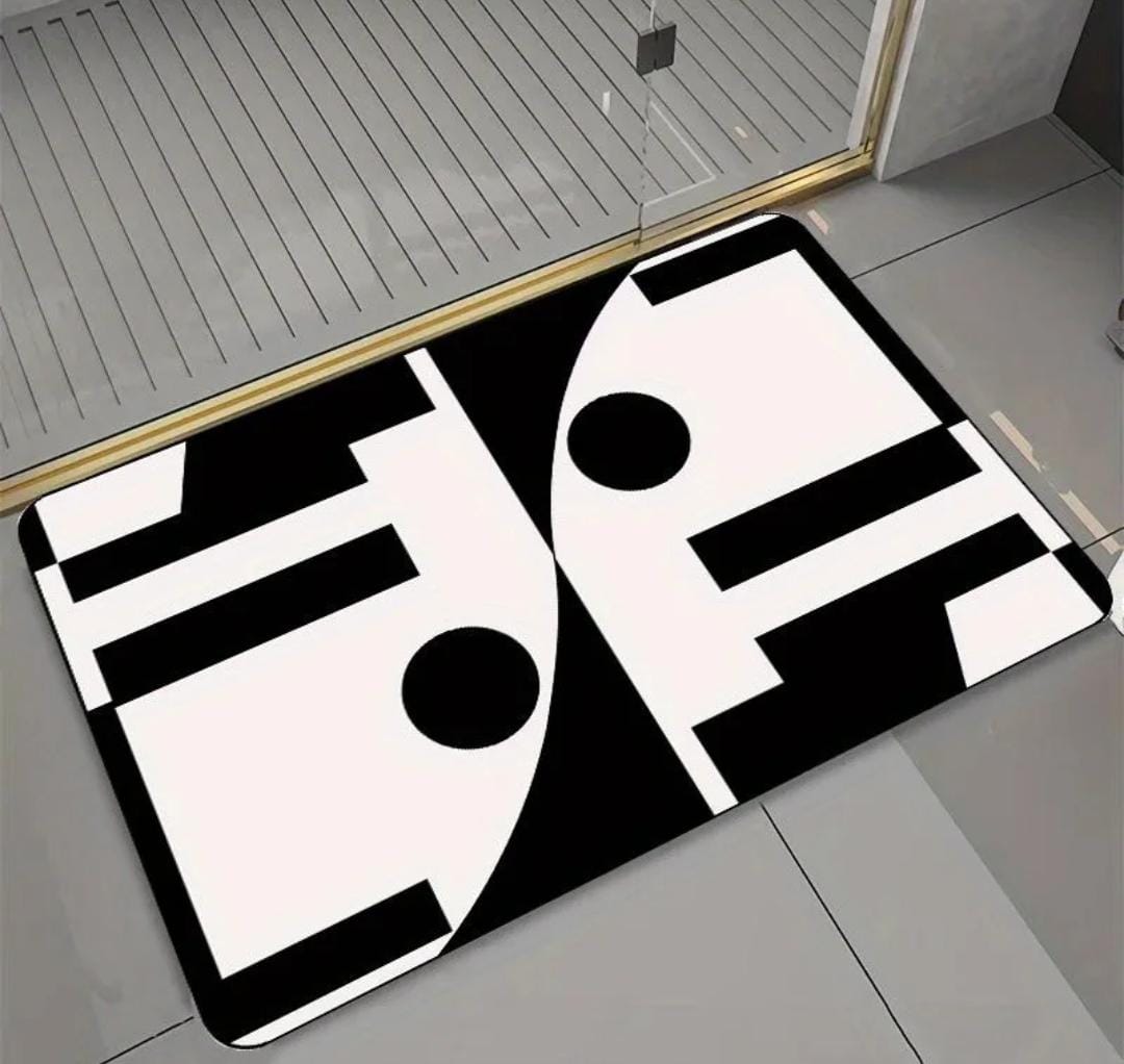 Geometric pattern door/bath mat | - Elegant Households KE