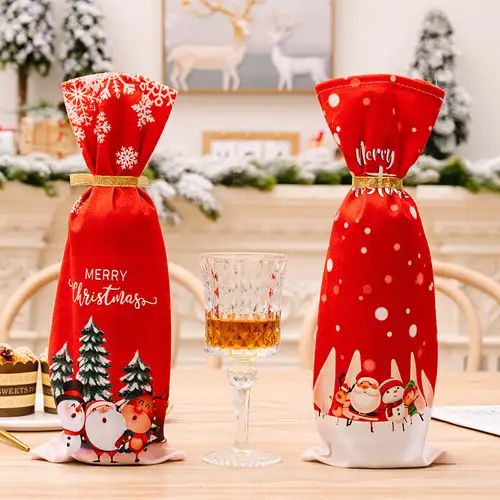 Gift / Wine bottle cover/ Christmas Gift bag | - Elegant Households KE