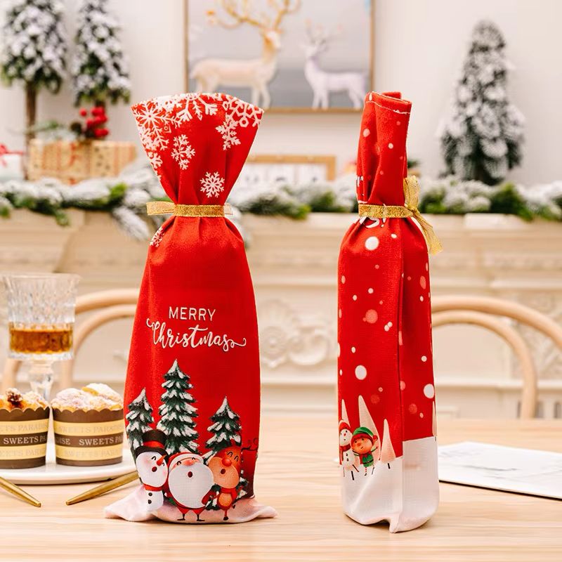 Gift / Wine bottle cover/ Christmas Gift bag | - Elegant Households KE