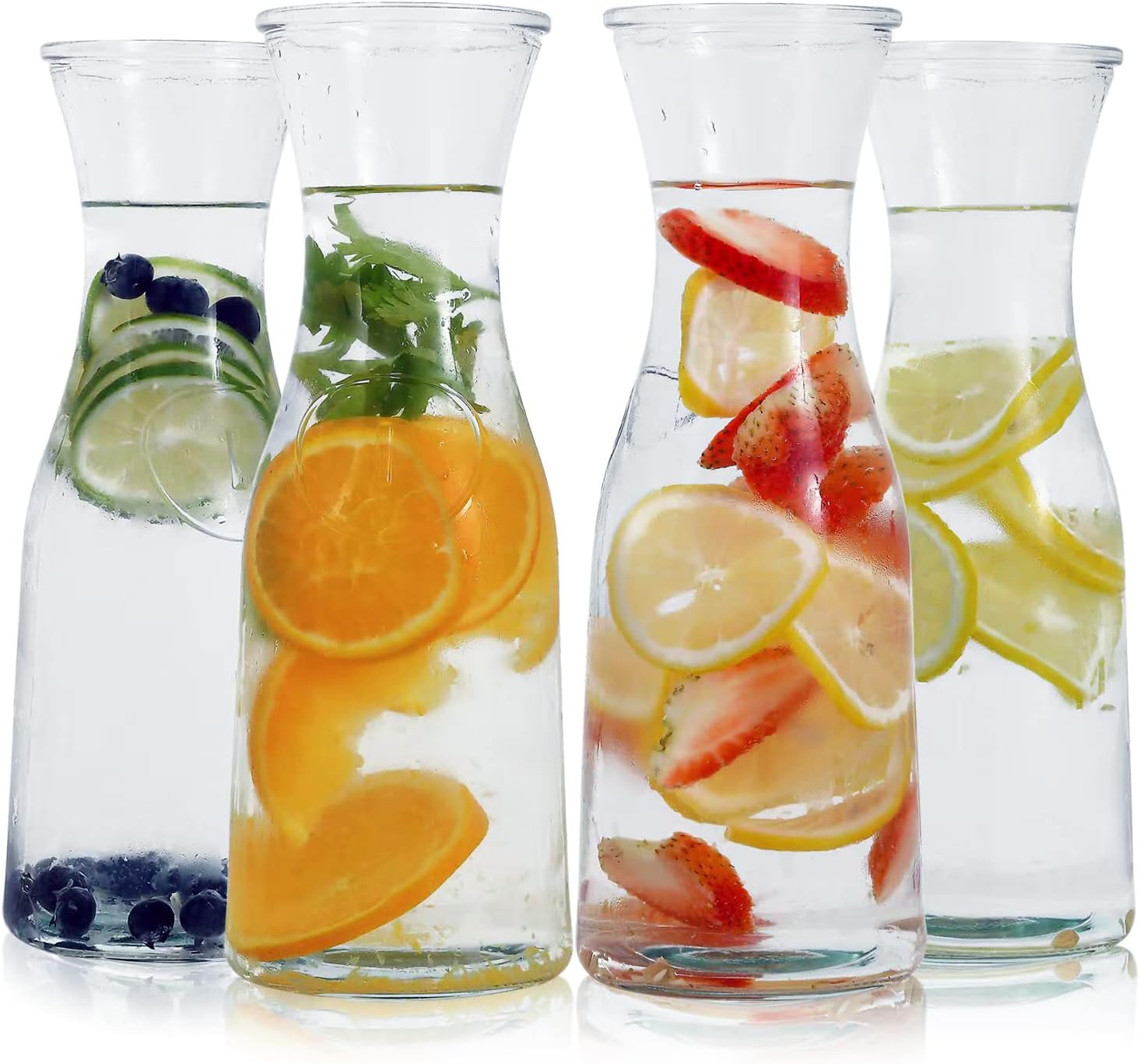 Glass Carafe with white Lids | - Elegant Households KE