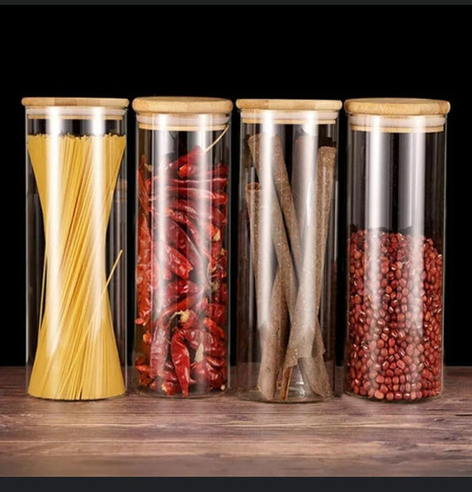 Glass food sealed jar/Spaghetti jar/holder | - Elegant Households KE