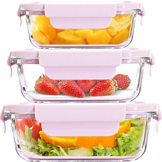Glass snack/lunch box | - Elegant Households KE