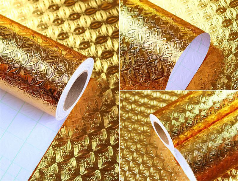 Gold Aluminum Foil /Kitchen table top liner | - Elegant Households KE