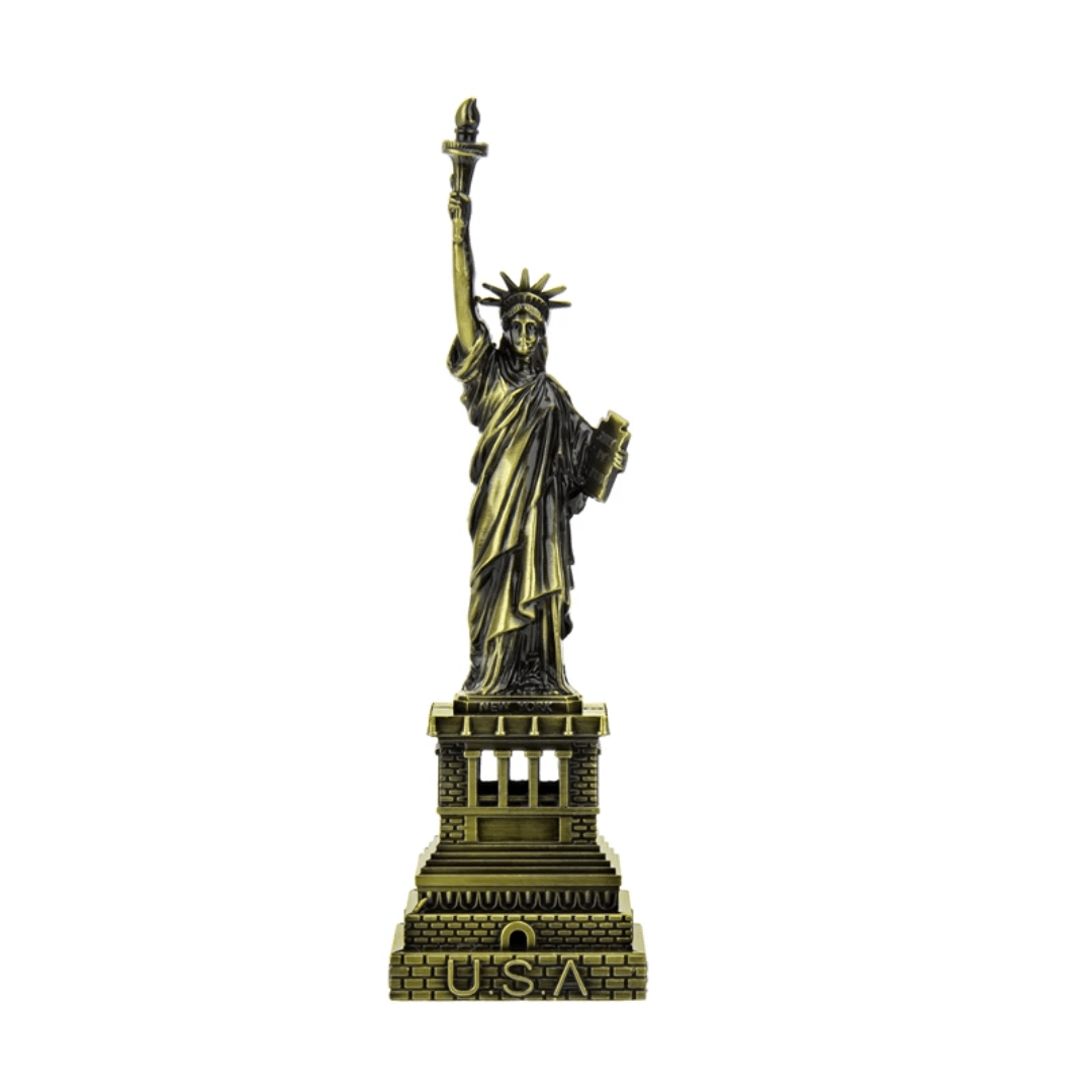 Gold Liberty Statue – Mini Statue of Liberty Figurine for Home & Office Decor | - Elegant Households KE