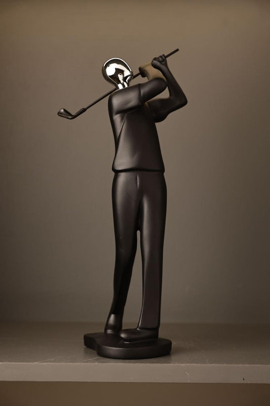 Golfer 🏌️‍♀️ Sculpture Ceramic Decor piece | - Elegant Households KE