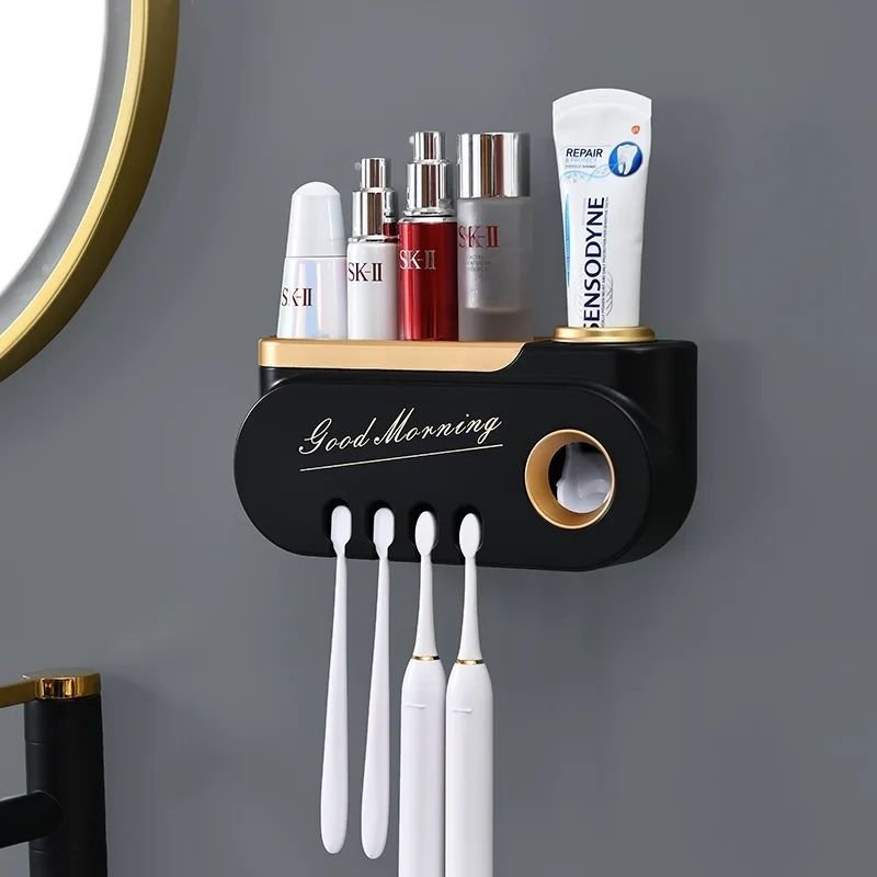 Good Morning Toothpaste and Toothbrush Holder | - Elegant Households KE