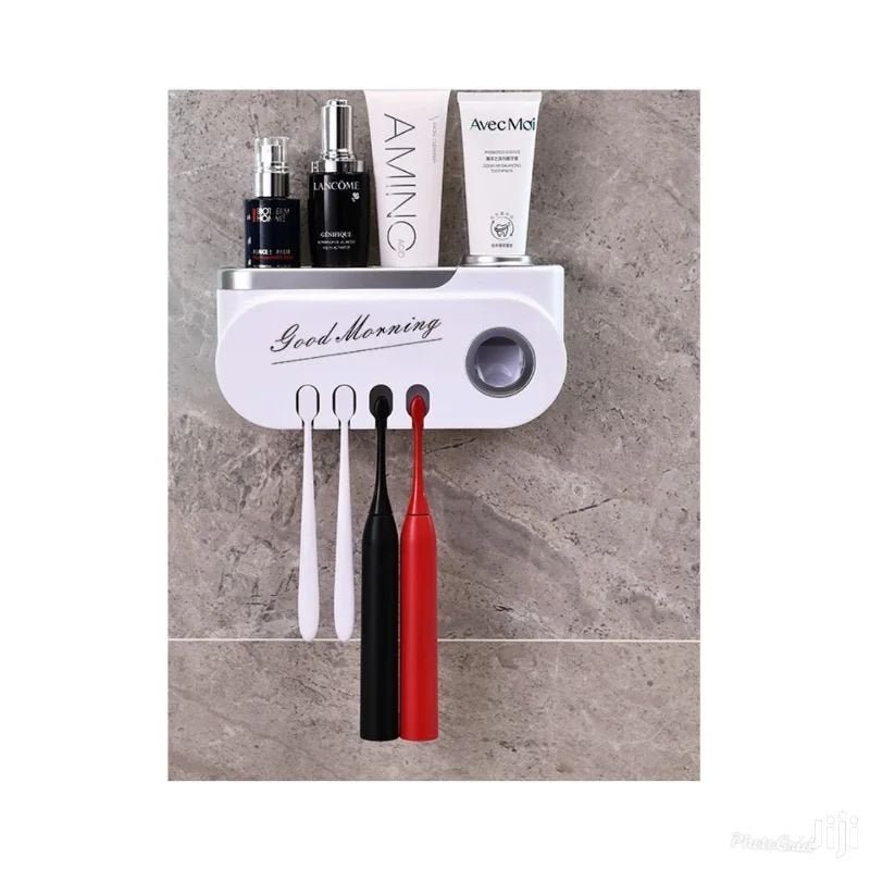 Good Morning Toothpaste and Toothbrush Holder | - Elegant Households KE