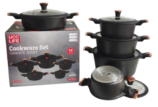 GRANITE COOKWARE SET | - Elegant Households KE